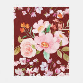 Bloementuin  fleece deken (Voorkant)
