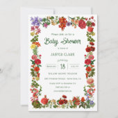 Bloementuin Grandmillenial Love Baby Shower Kaart (Voorkant)