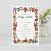 Bloementuin Grandmillenial Love Baby Shower Kaart (Staand voorkant)