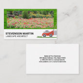 Bloementuin | Grasmaaier Bedrijfskaart Visitekaartje (Voorkant / Achterkant)