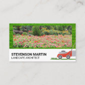 Bloementuin | Grasmaaier Bedrijfskaart Visitekaartje (Voorkant)
