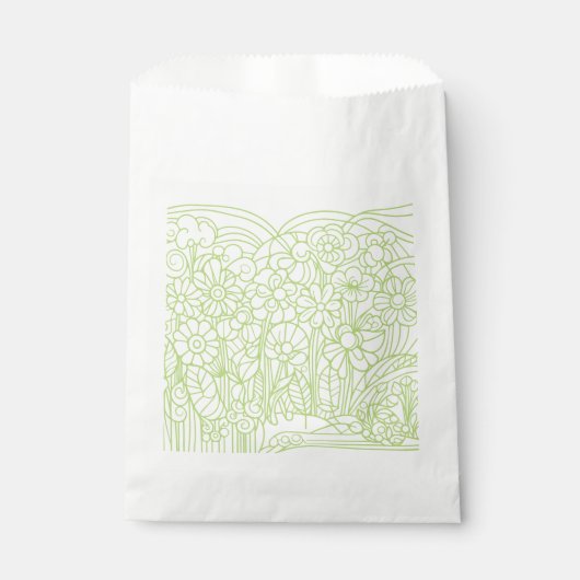 Bloementuin Groen Bedankzakje (Voorkant)