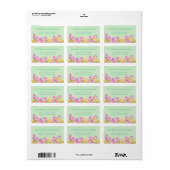 Bloementuin Groen Etiket (Full Sheet)