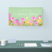 Bloementuin Groen Welkom Thuis Spandoek (Beurs)