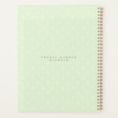 Bloementuin Groene Monogram Planner (Achterkant)