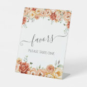 Bloementuin gunsten Neem een voetstuk teken Reclamebord Met Voetstuk (Voorkant)