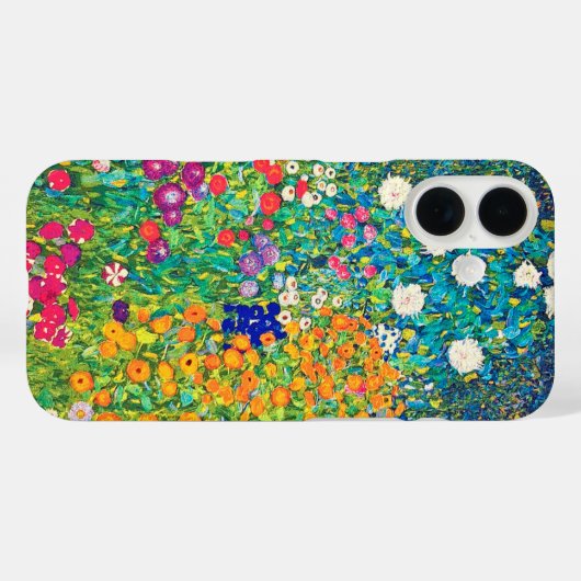 Bloementuin, Gustav Klimt Case-Mate iPhone Case (Achterkant (horizontaal))