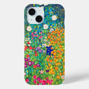Bloementuin, Gustav Klimt iPhone 15 Case