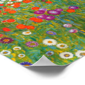 Bloementuin | Gustav Klimt Poster (Hoek)