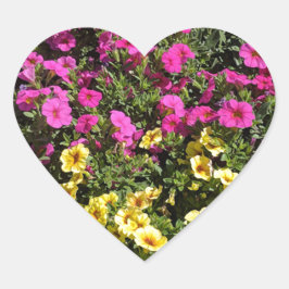 bloementuin hart sticker