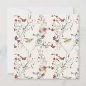 Bloementuin Heilig Doopsel Waterverf Wildbloem Kaart (Achterkant)