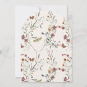 Bloementuin Heilig Doopsel Waterverf Wildbloem Kaart (Achterkant)