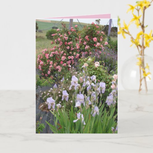 Bloementuin Irissen Roos Schoonheid bloemkaart Kaart (Gele Bloem)