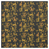 Bloementuin Katten Sinaasappel Tabby Cat Stof (Swatch)