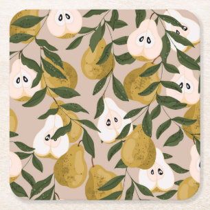 Bloementuin: kleine Schattigee bloemen Kartonnen Onderzetters