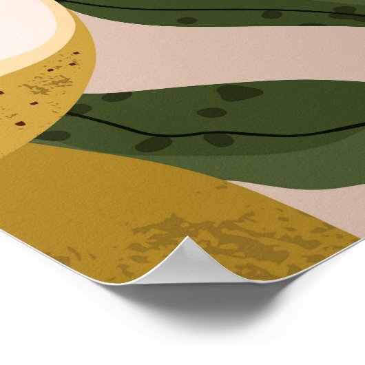 Bloementuin: kleine Schattigee bloemen Poster (Hoek)