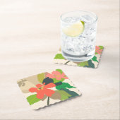 Bloementuin kleurblokken kartonnen onderzetters (Insitu)