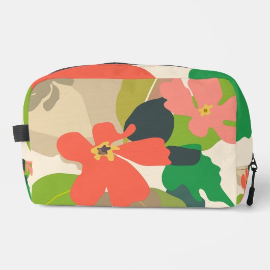 Bloementuin kleurblokken toilettasje (Voorkant)