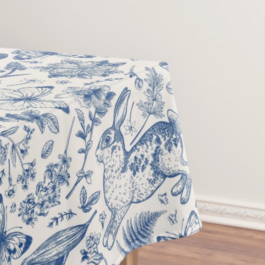  bloementuin konijnenvlinders paasfeest tafelkleed (Voorbeeld)