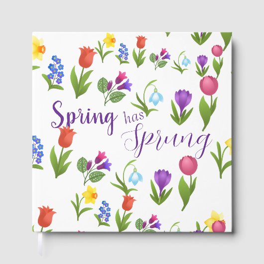 Bloementuin Lente Is Gestart Gastenboek (Voorkant)