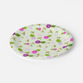 Bloementuin libel papier Borden servies Papieren Bordje (Gekanteld)