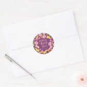Bloementuin M Ronde Sticker (Envelop)