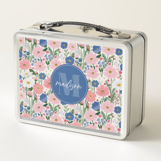 Bloementuin Metaal Lunchbox (Achterkant)