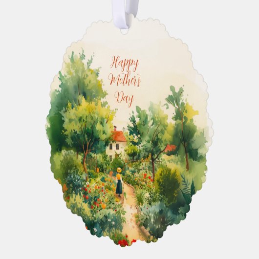  bloementuin Moederdag Ornament Kaart (Links)