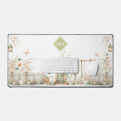 Bloementuin Monogram Bureaumat (Keyboard & Muis)