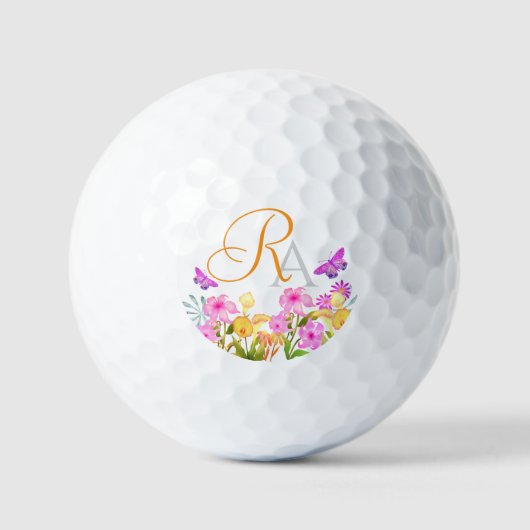 Bloementuin Monogram Golfballen (Voorkant)