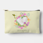 Bloementuin monogram hart beige etui (Voorkant)