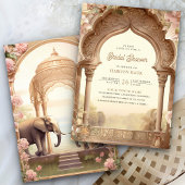Bloementuin Olifant Indiase Paleis Bruidscadeau Kaart