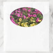 bloementuin ovale sticker (Tas)