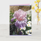 Bloementuin Paarse Iris Irissen bloemkaart Kaart (Gele Bloem)