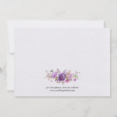 Bloementuin Paarse Lila Lavendel Dank u Bedankkaart (Achterkant)