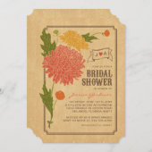  bloementuin Party Vrijgezellenfeest uitnodigen Kaart (Voorkant / Achterkant)