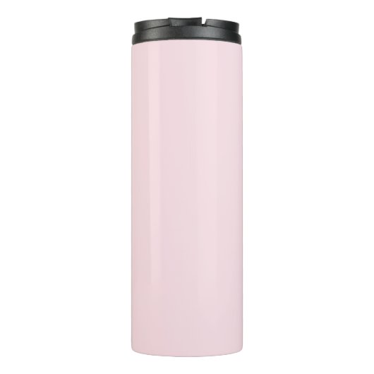 Bloementuin roze monogram thermosbeker (Achterkant)