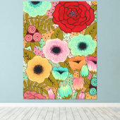 Bloementuin schilderij Art Pip Gerard Canvas Afdruk (Insitu (Houten vloer))