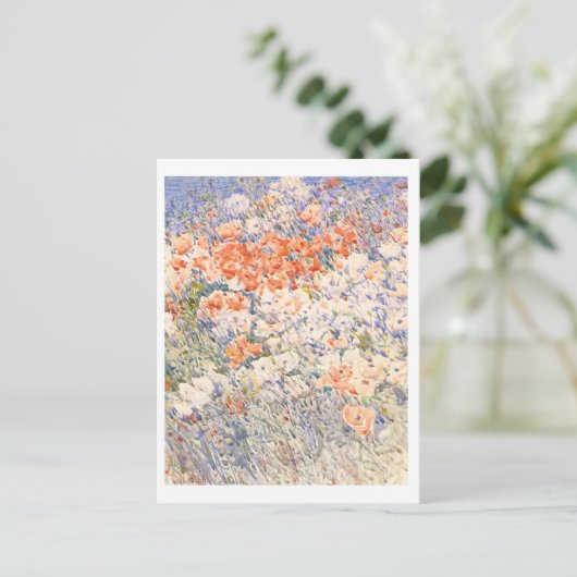 Bloementuin schilderij Briefkaart (Staand voorkant)