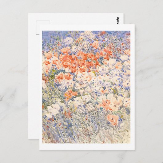 Bloementuin schilderij Briefkaart (Voorkant / Achterkant)