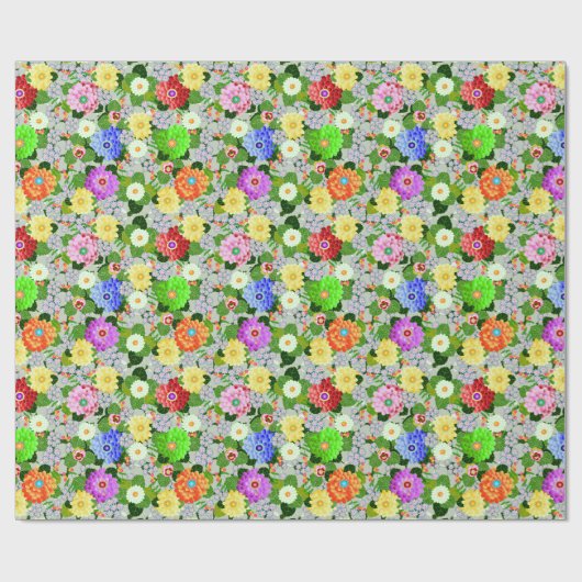 Bloementuin schoonheid cadeaupapier (Vlak)