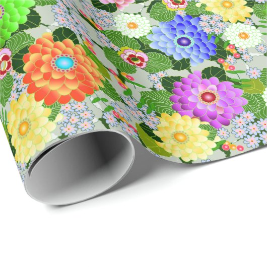 Bloementuin schoonheid cadeaupapier (Rol Hoek)