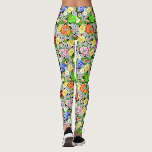 Bloementuin schoonheid leggings (Achterkant)