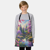 bloementuin schort (Gedragen)