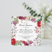 Bloementuin Shower per Post Verjaardag Kaart (Staand voorkant)