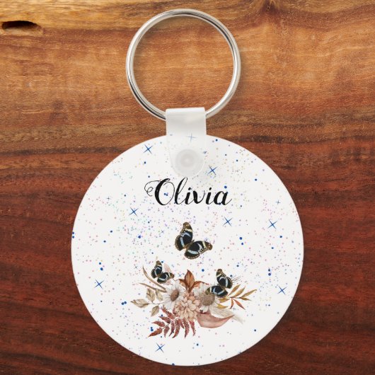 bloementuin sleutelhanger (Voorkant)