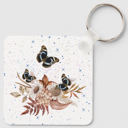 bloementuin sleutelhanger (Achterkant)