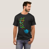 Bloementuin Theepot T-shirt (Voorkant volledig)