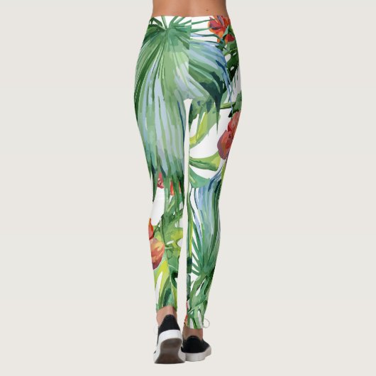 Bloementuin Tropisch Leggings (Achterkant)