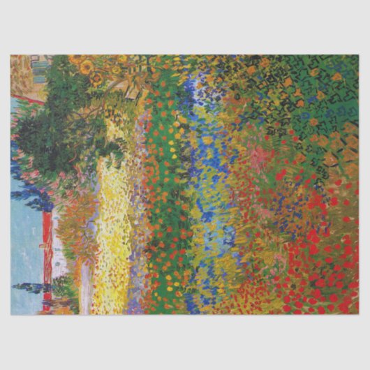 Bloementuin, Van Gogh Tissuepapier (Voorkant)